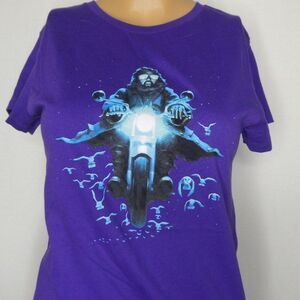 Teefury Harry Potter Hagrid Motorbike Owl T Shirt